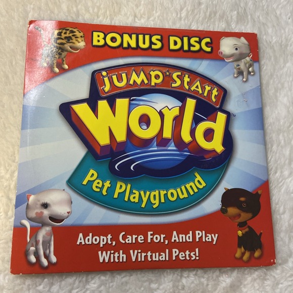 Pet Playground Virtual Pets Cats Dogs PC Bonus Disc Sealed Jump Start World‎ - Picture 1 of 7